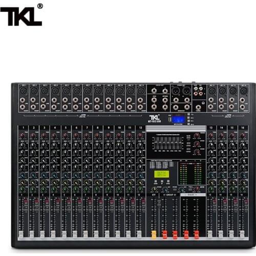 TKL 16-channel professional audio mixer with USB DJ sound mixing console AUX recording stage equipment