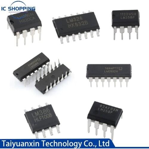 20PCS LM324N LM324 358P 386N 2902N 224N 5532P Dual-operation Four-way Operational Amplifier LM224DR 258 358 386DR IC Chip