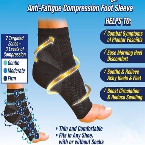 1 Pair Foot angel anti fatigue outerdoor men socks compression Breatheable foot sleeve Support Socks Men Brace Sock