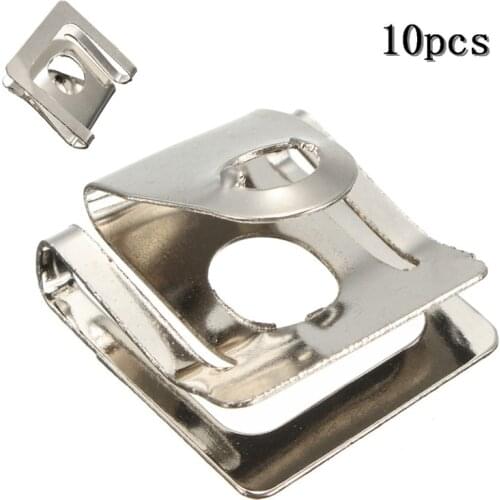 10Pcs/Set Under Engine Cover Clips Gearbox Lower Guard Plate Snap Seat Clips For VW Passat B5 For Audi A4 A6 Models