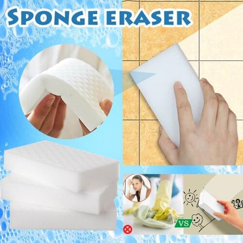 10Pcs Cleaning Sponges Melamine Foam Kitchen Bathroom Sponge Eraser Multi-functional Furniture Pad Dish Cleaning Sponge Foam