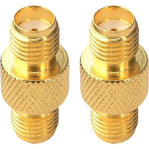 10 pcs RF Coaxial Adapter Straight SMA Female Jack to SMA Female Jack Connector Adaptor Goldplated