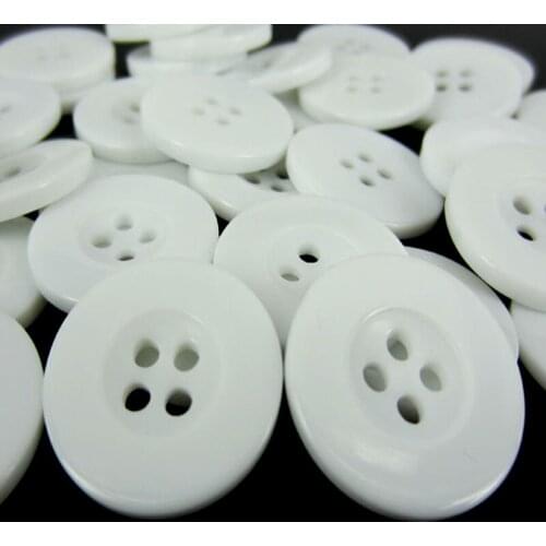 100pcs 3/4" Vortex White Resin Buttons Fit Sewing Craft Scrapbooking 20.0mm white buttons