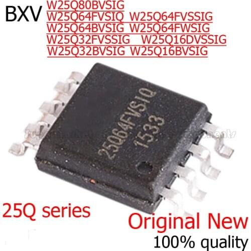 5piece)W25Q64FVSIQ W25Q64FVSSIG W25Q64BVSIG W25Q64FWSIG W25Q32FVSSIG W25Q16DVSSIG W25Q32BVSIG W25Q16BVSIG W25Q80BVSIG SOP8