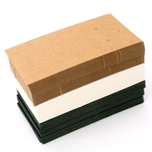 50pcs 5x9cm Earring Display Card Earring Card Holder Blank Kraft Paper Tags Ear Studs Long Drop Card for Jewelry Display Card
