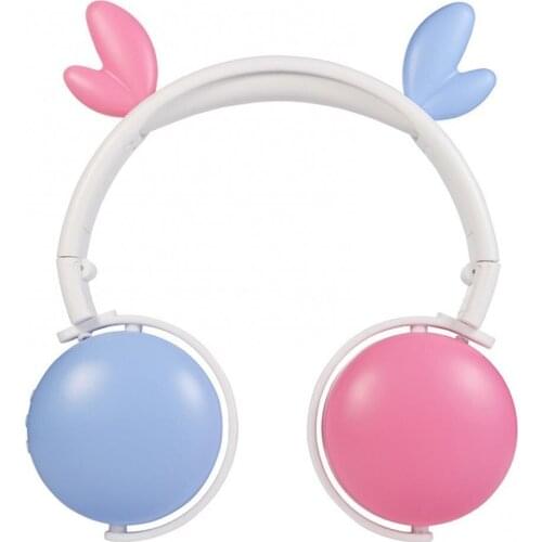50% Off Headset Cute Cartoon Antlers Wireless Folding Bluetooth Headphone for Girls