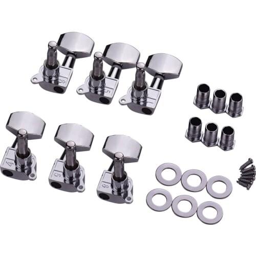 6pcs 3L3R Full Closed Guitar String Tuner Pegs Tuning Machine Head for Folk Guitar for guitar accessories parts