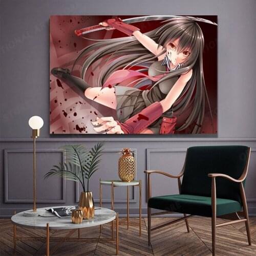 Anime Akame Ga Kill Poster Canvas Wall Picture for Home Room Wall Art Painting Living Child Room Boy Bedroom Home Decor