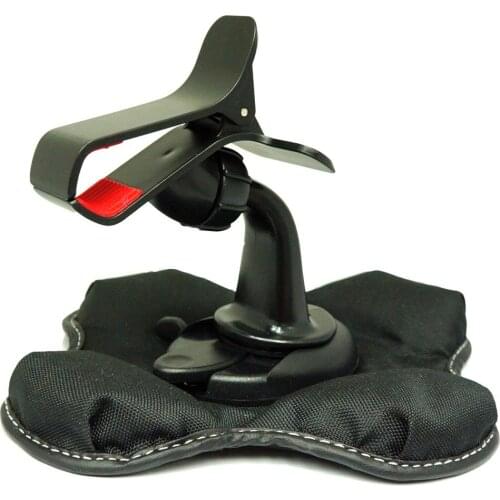Beanbag Friction Dash Mount with Universal Bracket/Cradle for Devices up to 5-Inch Screen - Black