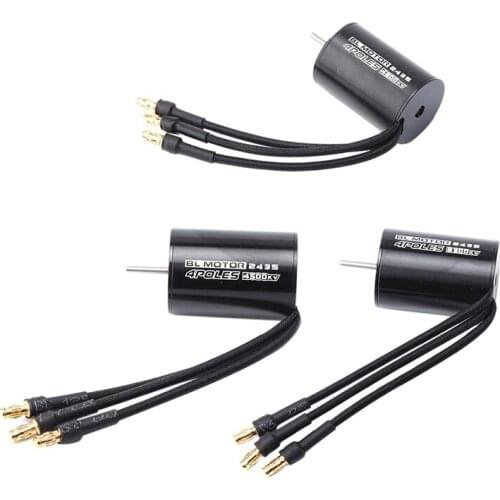 RC 2435 Sensorless Brushless Motor 4P Sensorless Brushless Motor for 1/16 1/18 RC Car Off Road Truck
