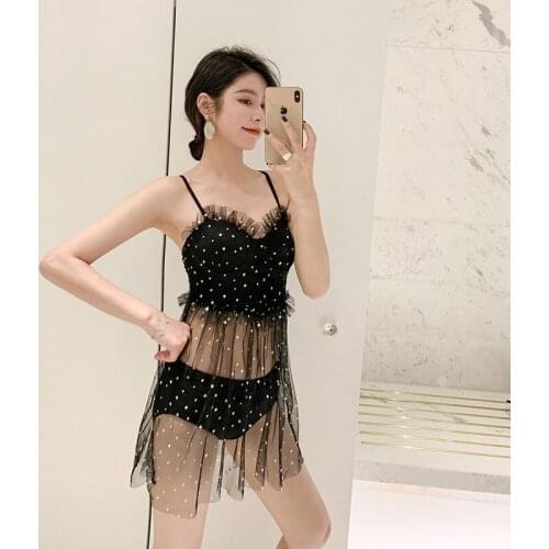 Bikinis Female Swimwear One Piece Rashguard Womens Swim Suit Pool Swimsuit One-Piece Women Sexy New Lace Split Skirt