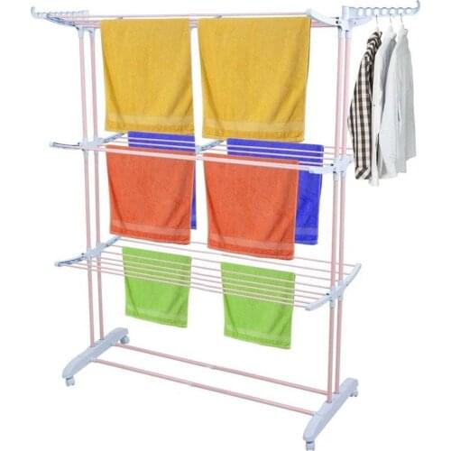 Perilla Tiga Large 3 Layer Wheel Drying Rack