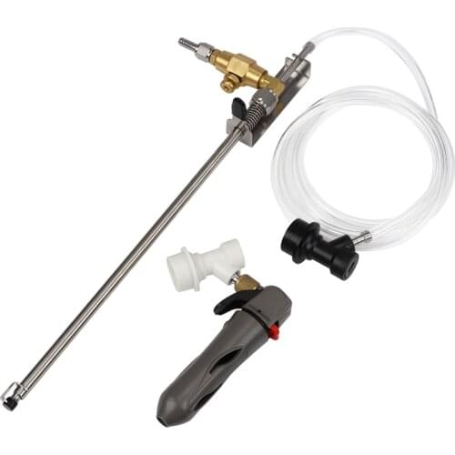 Stainless Steel Beer Gun Bottle Filler House Home Beer with Co2 Keg Charger and Ball Lock and Silicone line Homebrew kegging