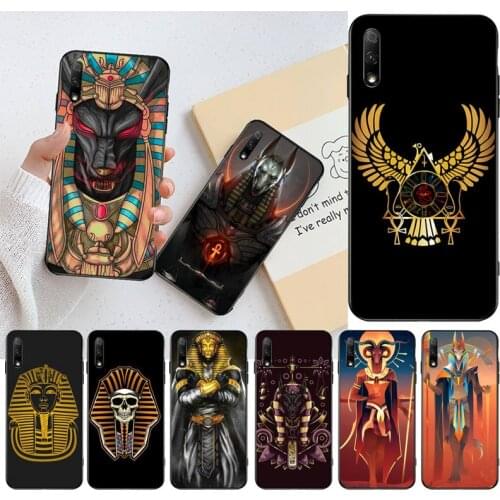 Egypt Nefertiti Anubis Ankh Pharaoh Phone Case For Huawei Nova 6se 7 7pro 7se honor 7A 8A 7C Prime2019