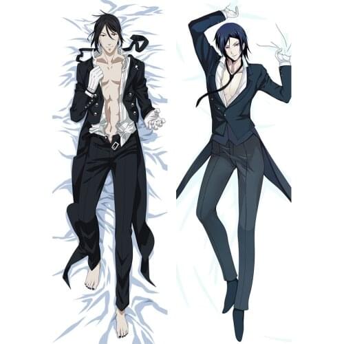 Black Butler Kuroshitsuji Sebastian Michaelis Anime Hugging Body Pillow Case Cover Bedding Dakimakura Pillowcases 71009