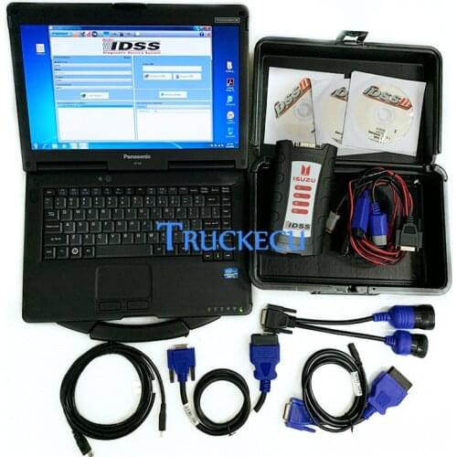 Diesel engine for Isuzu IDSS G-IDSS E-IDSS for Isuzu adapter Heavy Duty Truck excavator diagnostic TOOL+CF52 laptop Ready to use