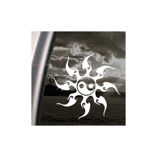 For Tribal Sun Yin Yang Decal Car Truck Window Sticker Styling