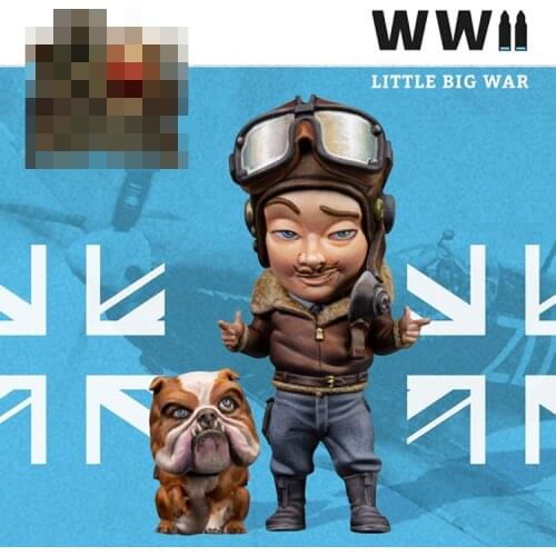 HARRY CANE, Resin Model figure GK, WWII Soldier Cartoon Edition, Unassembled and unpainted kit, About 3.5 cm