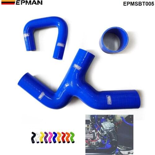 Racing Silicone Turbo Radiator Intercooler Y- Pipe Hose kit For Subaru Impreza WRX GC8 EJ20 2.0 97-00 (3pcs) EPMSBT005