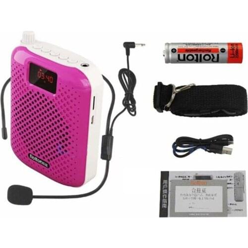 K500 Microphone Bluetooth Loudspeaker Portable Auto Pairing Voice Amplifier Megaphone Speaker USB Charging For Teaching Outdoor