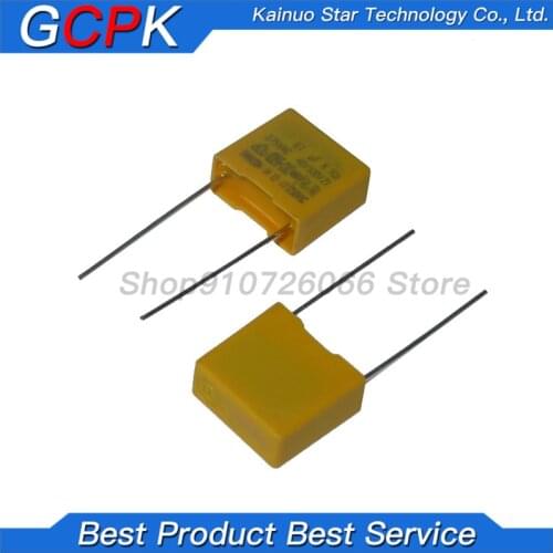 10pcs 275VAC capacitor X2 series 0.01UF ~ 2.2UF Polypropylene film capacitor New 10nf 100nf 150nf 200nf 680nf 470nf 1UF