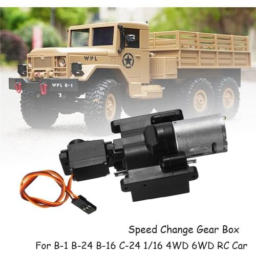 WPL gearbox for WPL B1 B24 B16 B36 C24 1/16 4WD 6WD upgrade RC auto parts gearbox