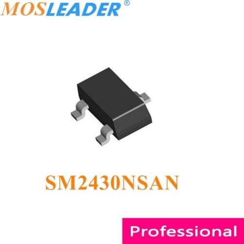 Mosleader SM2430NSAN SOT23 3000PCS SM2430 SM2430NSANC-TRG N-Channel 20V 30V Made in China High quality