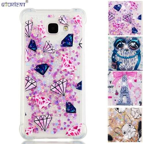 Soft Silicone Funda For Samsung Galaxy A5 2016 Dynamic Liquid Quicksand Shockproof Case SM-A510F/DS A510F SM-A510X Bumper Cover