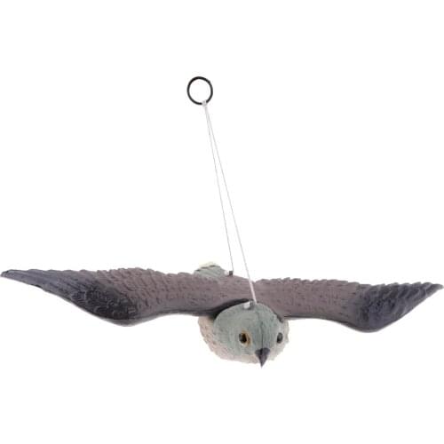 Hawk Realistic Flying Bird Hawk Pigeon Small Birds Decoy Pest Control Garden Scarer Performing Pest Control for Farm Protection