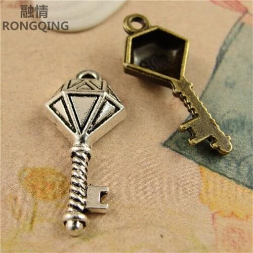 RONGQING 100pcs/pack DIY key charm for making jewelry accessories 2019