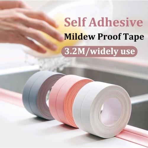 Self Adhesive Sealing Mildew-proof Tape Caulk Strip Sealant Tape For Kitchen Countertop Bathroom Shower Toilet Sink Wall Corner