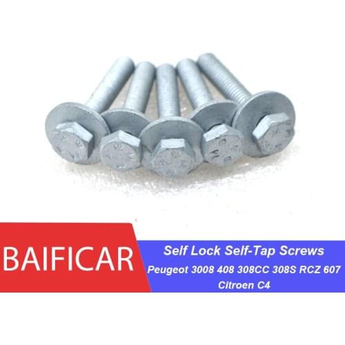 Baificar Cylinder Valve Cover 5 Pcs Self Lock Self-Tap Screws 6922A9 For Peugeot 3008 408 308CC 308S RCZ 607 1.6T Citroen C4
