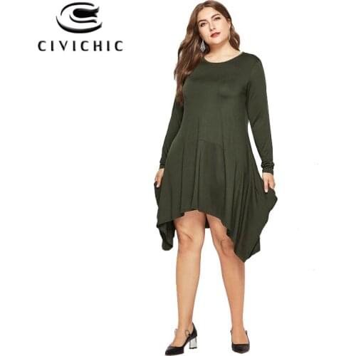 Chic Plus Size Tunic Dress Women 2020 Irregular Zomer Jurk Elegant Party Swing Vestidos Summer Tshirt Dresses with Pocket DRS105