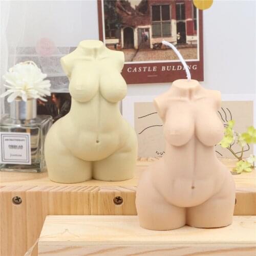 Female Big Butt Silicone Candle Mold DIY Handmade Fat Body Breast Aroma Tool Creative Flexible Art Crystal Resin Cinnabar