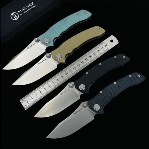 Maxace Sandstorm Original-k Folding Knives G10 handle K110 steel Satin knife outdoor camping defense fishing tools