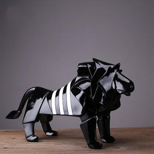 1 PCS MODERN HOUSEHOLD CRAFTS RESIN DECORATION CREATIVE ANIMALS LION TV CABINETS SOFT GIFTS LU712458