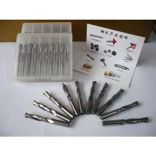 10pcs/pack 6*35*60mm Carbide End Mill for CNC Router to cut acrylic, MDF plate, hard plastic sheet etc