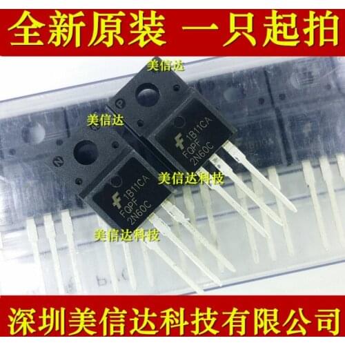 100% New&original FQPF2N60C 2N60 2A 600V TO-220F
