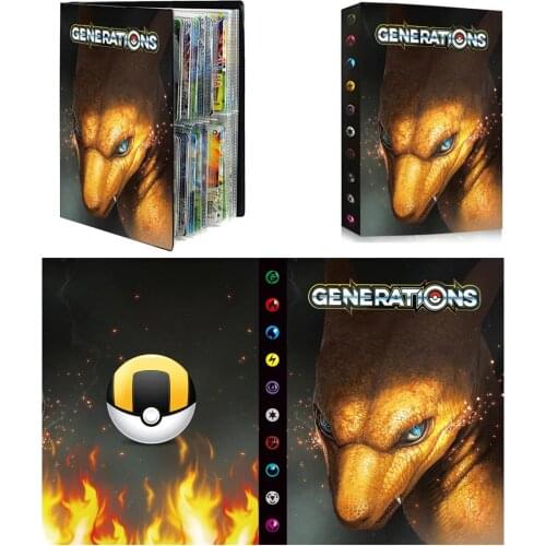 240Pcs Pokemon card collection album album Japanese cartoon toy card collector toy holder Pokemon card album book gift