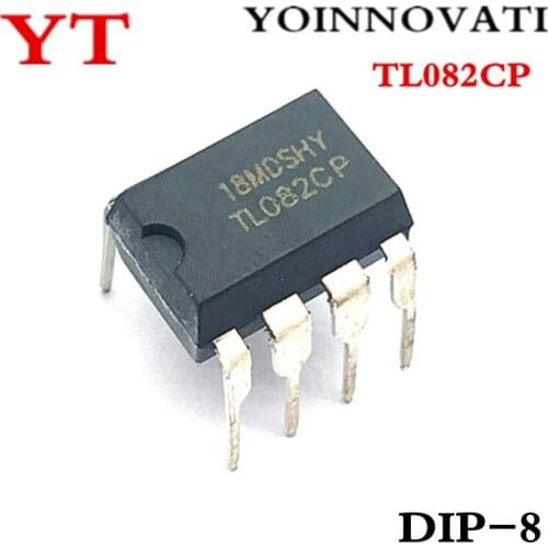 50pcs/lot TL082CP TL082 TL082CN OPAMP JFET 4MHZ DIP-8 IC