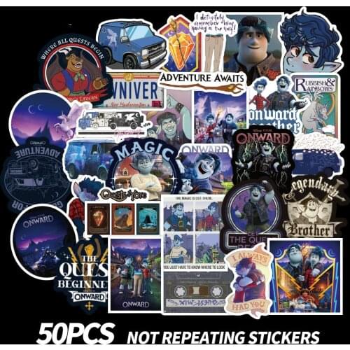 50PCS Onward Sticker Pack For DIY Stationery Laptop Skateboard Guitar Helmet Cartoon Classic Toy Sticker