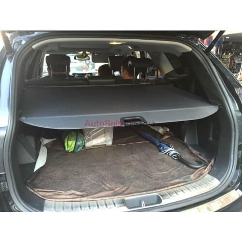 Aluminium alloy + Fabric Rear Trunk Security Shield Cargo Cover For Hyundai Grand SantaFe 2013.2014.2015.2016