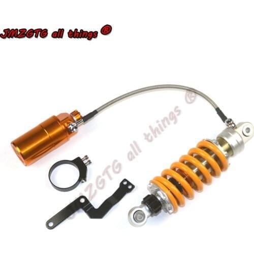 Motorcycle electric vehicle double damping adjustable rear suspension mid-mounted shock absorber 205mm 235mm 260mm