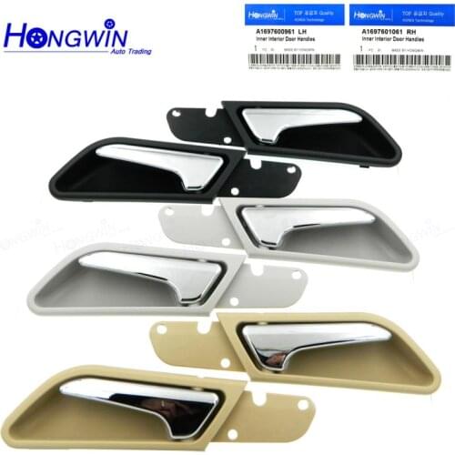 A1697600961 Car Chrome Plated Interior Door Handle Silver Door Handle Repair Kit for MMercedes-Benz Clase A W169 B W245