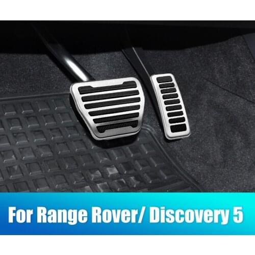 Car Foot Rest Pedal Accelerator Brake Pedal Cover For Land Rover Range Rover Sport / Vogue 2013-2021 Discovery 5 Accessories