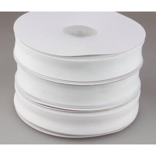 Free shipping Polyester Bias tape, bias binding tape size: 20mm, width:3/4",2cm, 25yds/lot white fold tape sewing edge