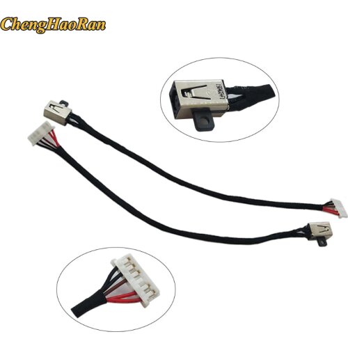 ChengHaoRan 1pcs For Dell Inspiron 15 3551 3548 3558 3552 450.030060001 DC Power Jack Harness Cable charging connector