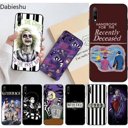 Beetlejuice Handbook Black Cell Phone Case for Huawei Honor 30 20 10 9 8 8x 8c v30 Lite view pro