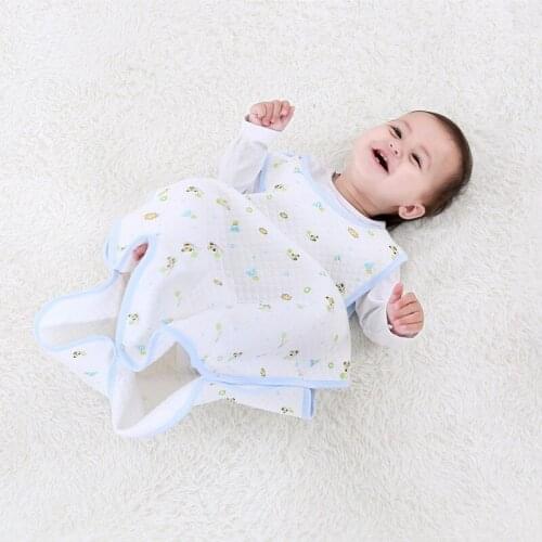 Baby sleeping bag anti-kick quilted air-conditioned room infant cotton vest style sleeveless sleeping bag