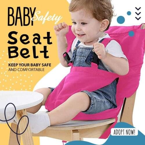 Kids Chair Baby Chair Travel Foldable Washable Infant Dining High Dinning Cover Seat Safety Belt Feeding Baby Care Accessories